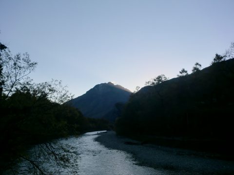 夕方の焼岳