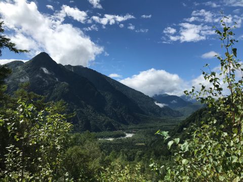 岳沢からの景色