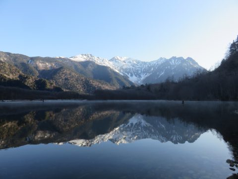 上高地・大正池と穂高連峰