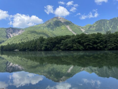 大正池と焼岳(7月28日)