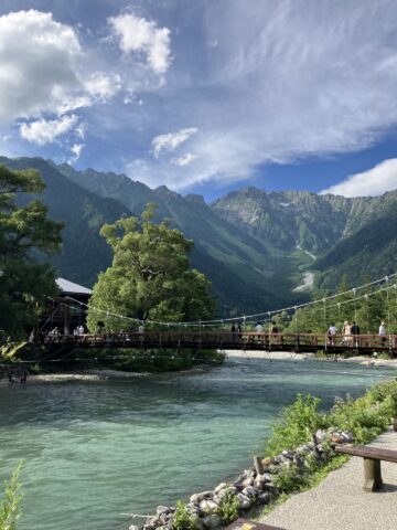 河童橋と穂高連峰