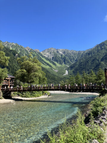 上高地　真夏の河童橋