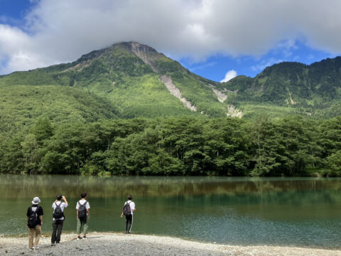 穏やかな大正池