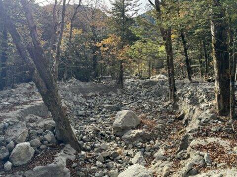 上高地の六百沢