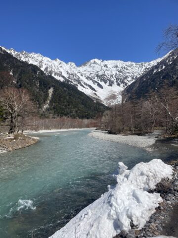 4月10日の穂高連峰