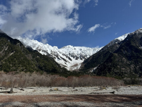 上高地から見る穂高連峰