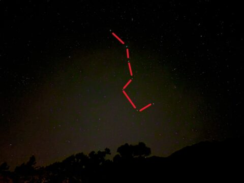 上高地で見る北斗七星