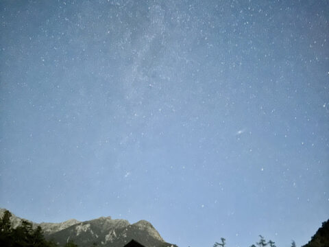 9月の星空 アンドロメダとカシオペア座