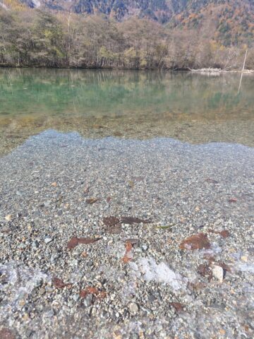 上高地・大正池の氷
