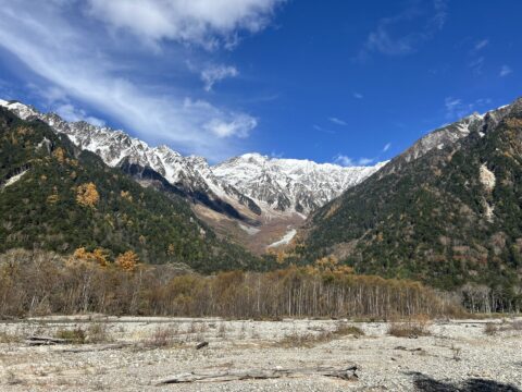 秋の穂高連峰