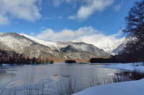 【12月16日最新情報】冬の上高地・雪景色