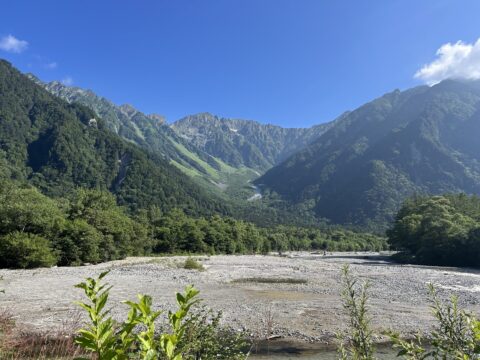 白樺荘前からの眺め