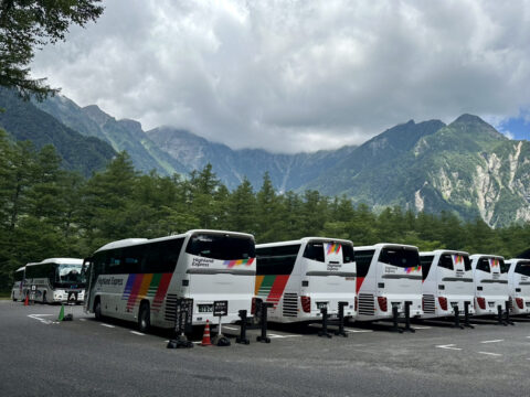 2026年8月10日のバスターミナル