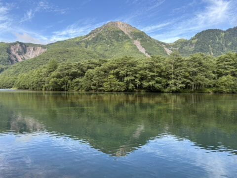 大正池と焼岳