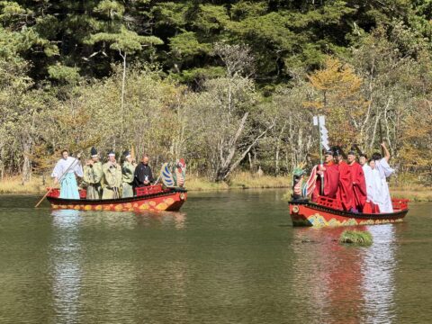 上高地・お船祭り（龍と鷁）2026年10月8日撮影